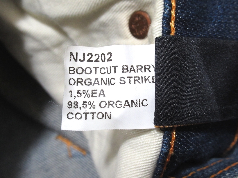 イタリア製 美品 Nudie Jeans ヌーディージーンズ BOOTCUT BARRY ORGANIC STRIKE ブーツカット ストレッチ デニムパンツ W32 メンズ_画像9
