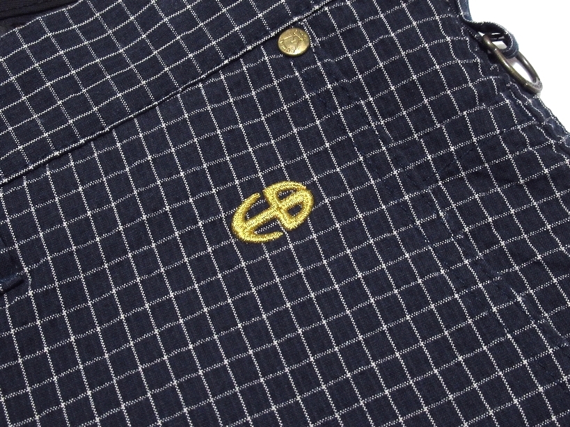 極美品 EDWIN GOLF エドウィンゴルフ シアサッカー ウィンドーペン ストレッチ ショートパンツ ネイビー XL メンズ_画像6