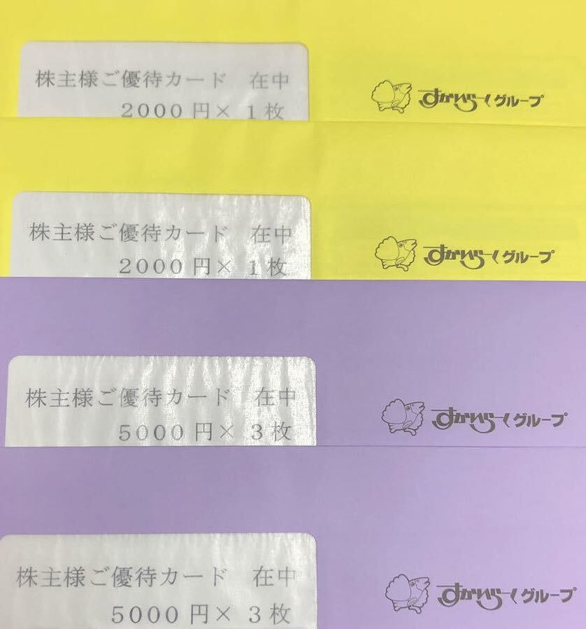 最新 送料無料 すかいらーく 株主優待券 34000円分 2025年3月31日 ガスト バーミヤン ジョナサン 夢庵 しゃぶ葉の画像1