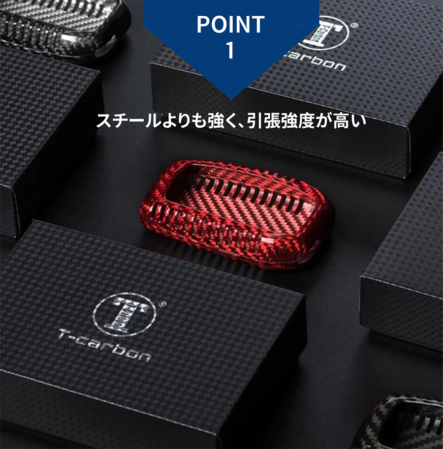 86 ZN6 Toyota key case key cover smart key case smart key ka Barker bon fibre carbon red gift 