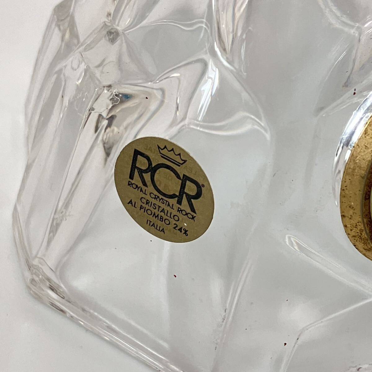 RCR ロイヤルクリスタルロック　鷹の置物　イタリア製　オブジェ・クロック　※時計不動品　レトロ_画像6