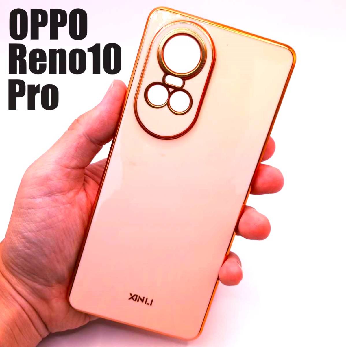 OPPO Reno10 Pro 5G パステルカラー スマホケース ピンク (ゆうパケ)_画像1