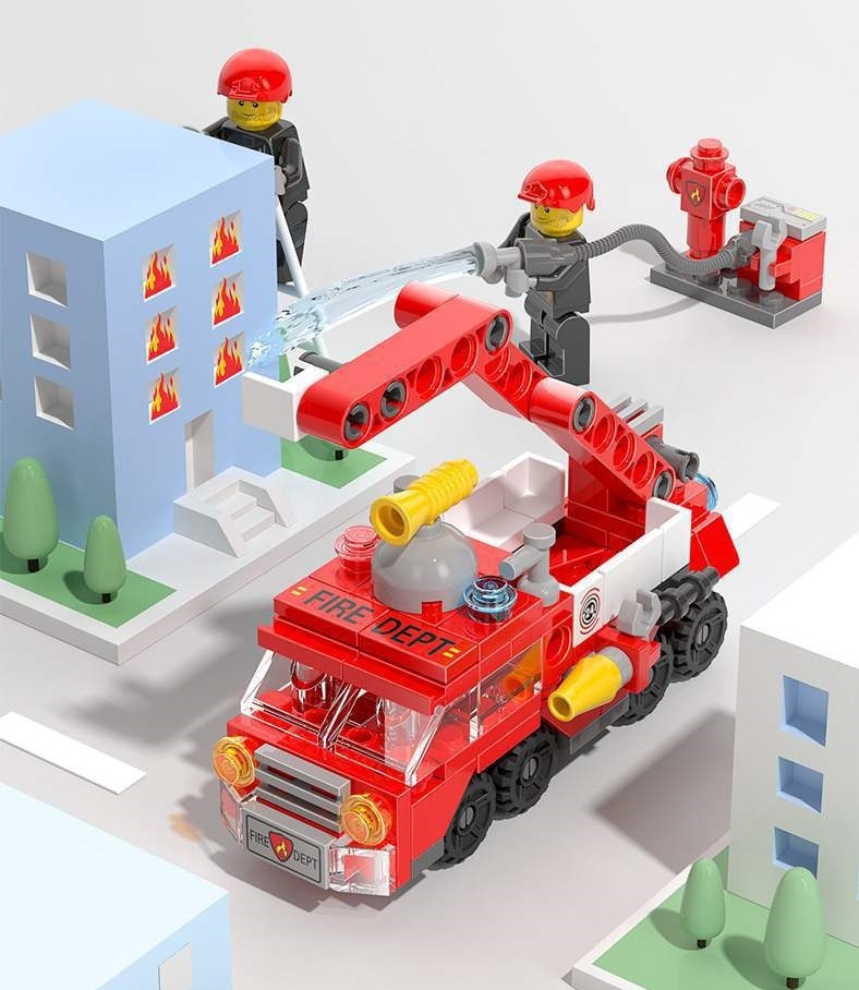 レゴ ブロック 消防車 キット LEGO　互換品