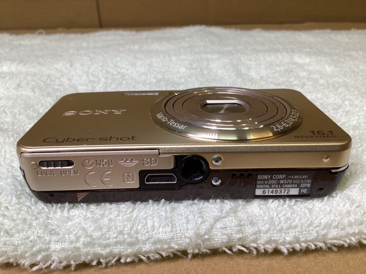 SONY ソニー Cyber-shot DSC-W570 コンパクトデジタルカメラ Cyber-Shot サイバーショット デジカメ ゴールド デジタルカメラ _画像8