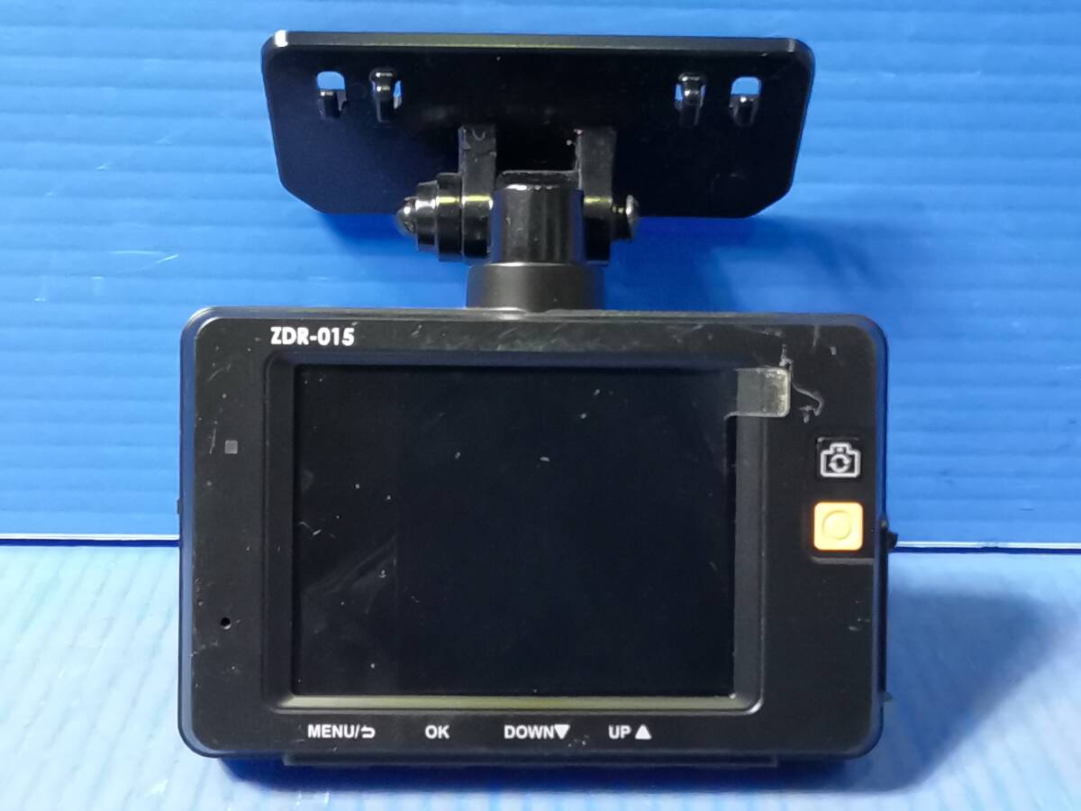 コムテック ZDR-015 前後 2カメラ ドライブレコーダー ドラレコ microSDカード欠品 動作確認OK   0327-3の画像3