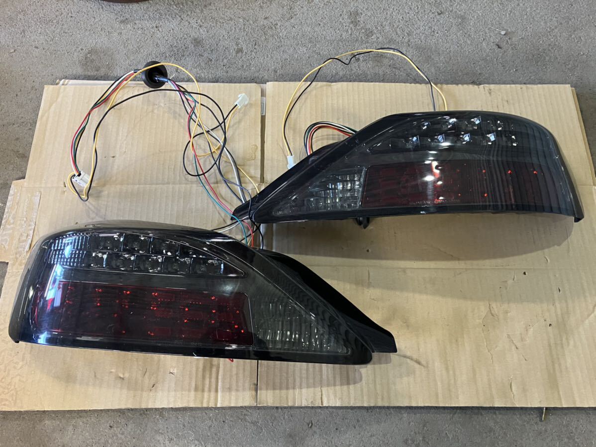 S15 シルビア LED テールライト テールランプ SONAR ソナー 左右セット スモーク ブラック 社外 NISSAN 日産の画像1