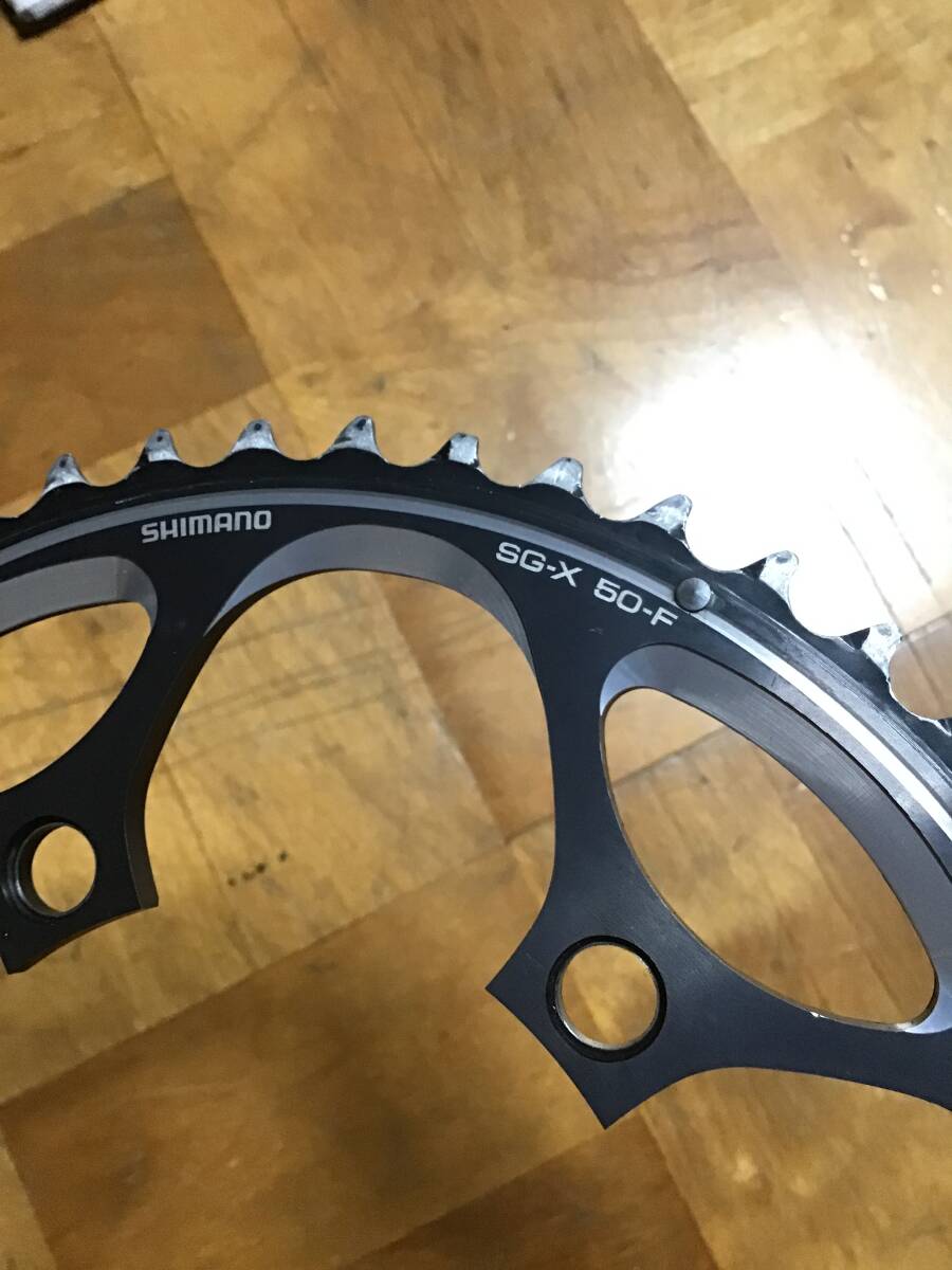 【即決・送料無料】 FC-6650G 50T アウターチェーンリング アルテグラSL アイスグレー PCD110 シマノ SHIMANO ULTEGRA 中古品 壱_画像6