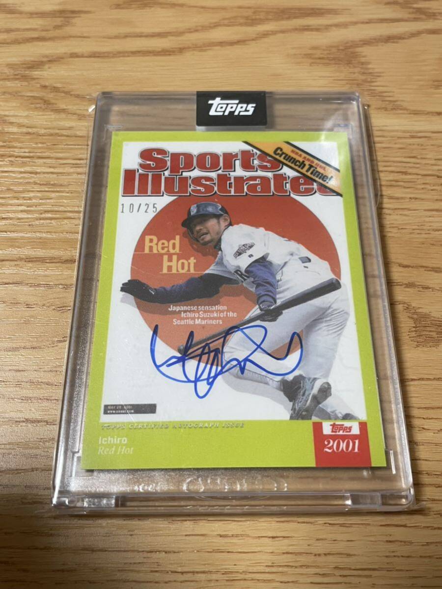 Topps Sports Illustrated Red Hot Ichiro 直筆サイン カード　25枚限定　Auto_画像1