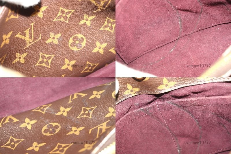 近年モデル希少美中古■LOUIS VUITTON モノグラム モンテーニュBB レザー 2way ハンドバッグ ルイヴィトン■0229uu777-4_画像10