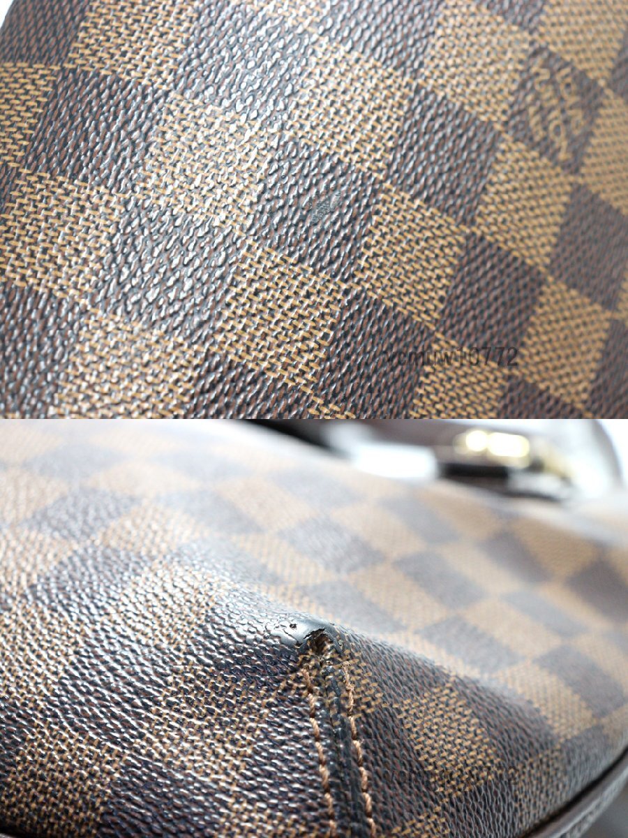 希少美中古■LOUIS VUITTON ダミエ グリート レザー ハンドバッグ ルイヴィトン■0314hk0509440_画像8