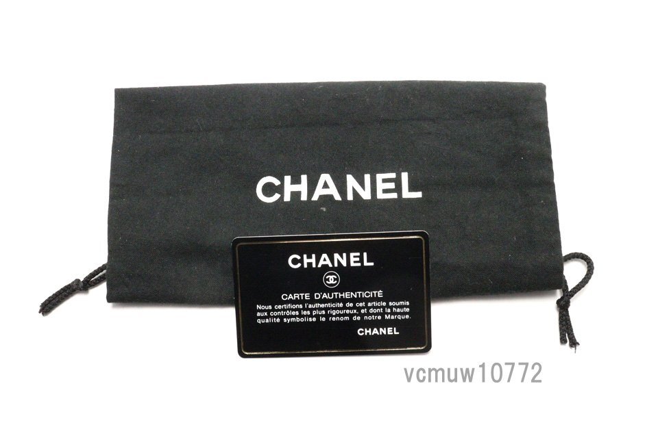 希少美中古■CHANEL 16番台 キャビアスキン マトラッセ SV金具 レザー 2つ折り長財布 シャネル■0307su1304-10K_画像9