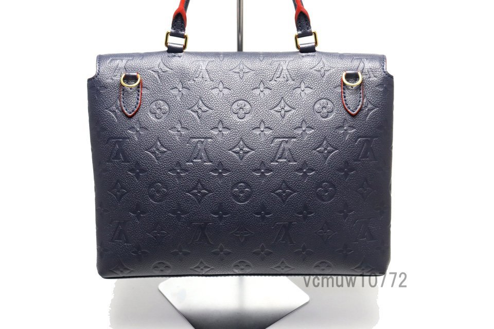 近年モデル希少美中古■LOUIS VUITTON モノグラムアンプラント マリニャン レザー ハンドバッグ ルイヴィトン■1102ss325-9K_画像2