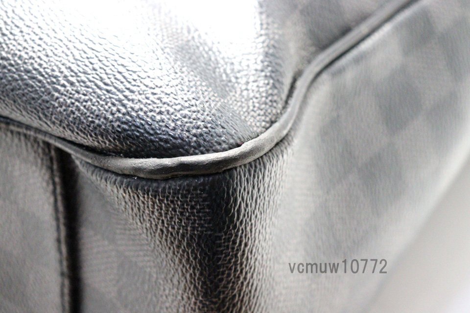 希少美中古■LOUIS VUITTON ダミエグラフィット タダオ レザー トートバッグ ルイヴィトン■0314xa0656205の画像5