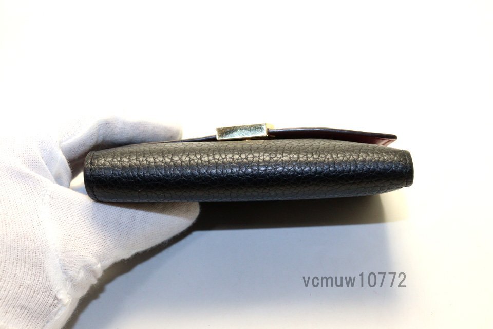 RFIDタグ近年希少美中古■LOUIS VUITTON トリヨン ポルトフォイユカプシーヌコンパクト レザー 3つ折り財布 ルイヴィトン■0314vv31602_画像3