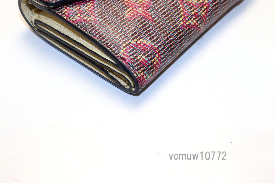 近年モデル希少美中古■LOUIS VUITTON モノグラム LVポップ ポルトフォイユゾエ レザー 3つ折り財布 ルイヴィトン■0321ou0688461の画像5