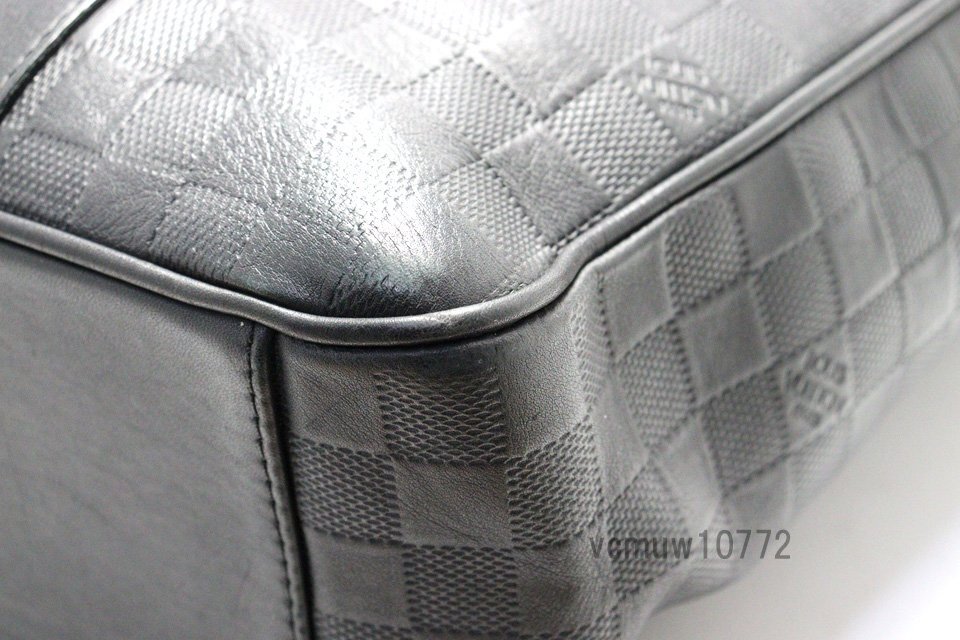 近年モデル希少美中古■LOUIS VUITTON ダミエアンフィニ タダオPM レザー トートバッグ ルイヴィトン■0229ha0160863_画像5