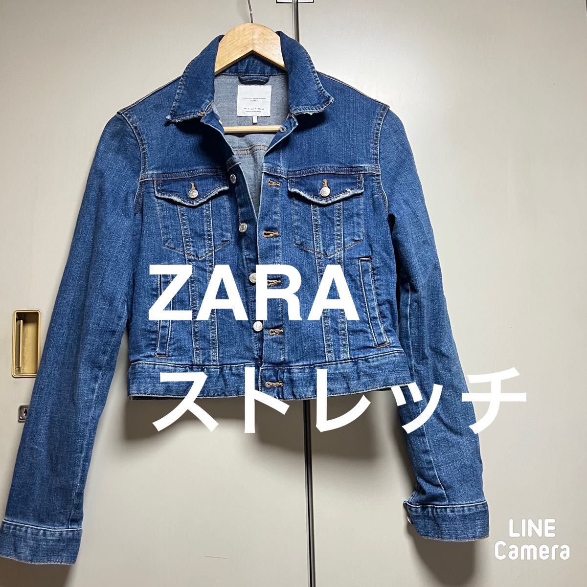 ZARA ストレッチショート丈デニムジャケット　Gジャン