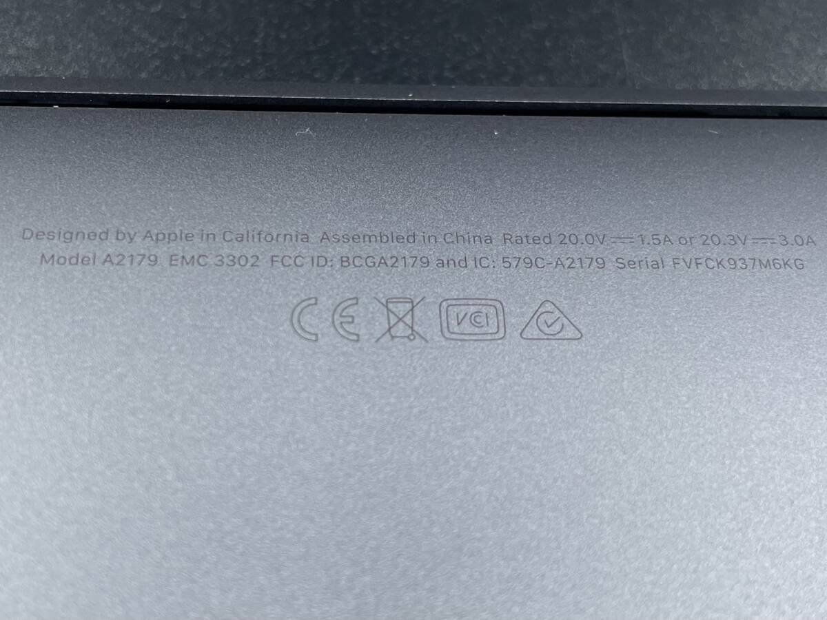 【美品】 Apple MacBook Air Retina A2179 2020 モデル Core i5 1.1GHz 13.3インチ _画像6
