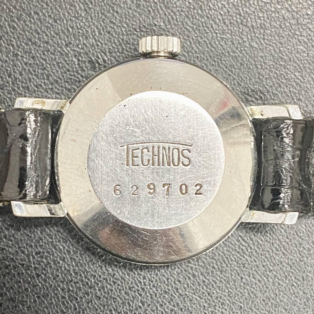 【稼動品】 TECHNOS 21JEWELS INCABLOC 自動巻き オートマチック 中古品 テクノス インカブロック 21石 ブランド腕時計_画像3