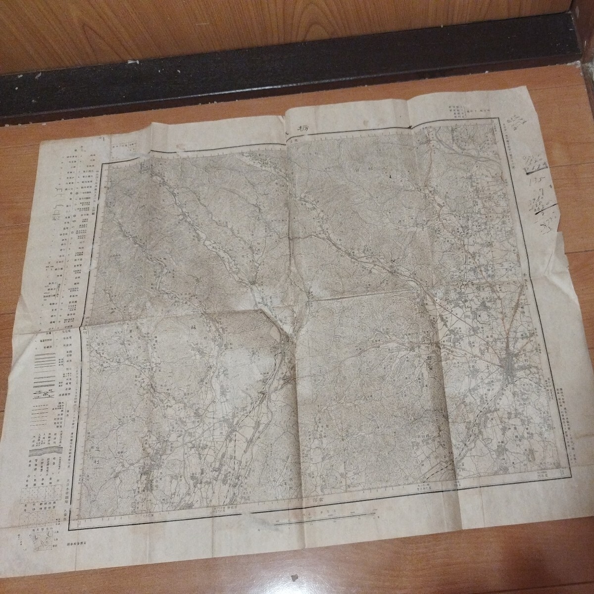 古地図 栃木　大正10年　栃木県　検） 戦前明治大正古書和書古文書古本OE_画像1