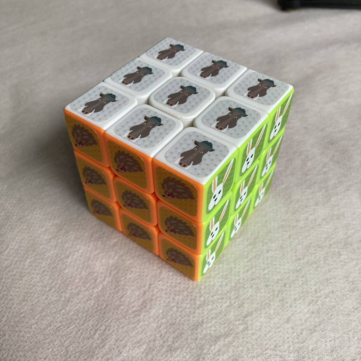 ルービックキューブ キューブ 柄CUBE 知育玩具 大人 子供 おもちゃ 能力訓練 パズル 可愛い 認知症予防 軽量 コンパクト 2×2 3×3 2個