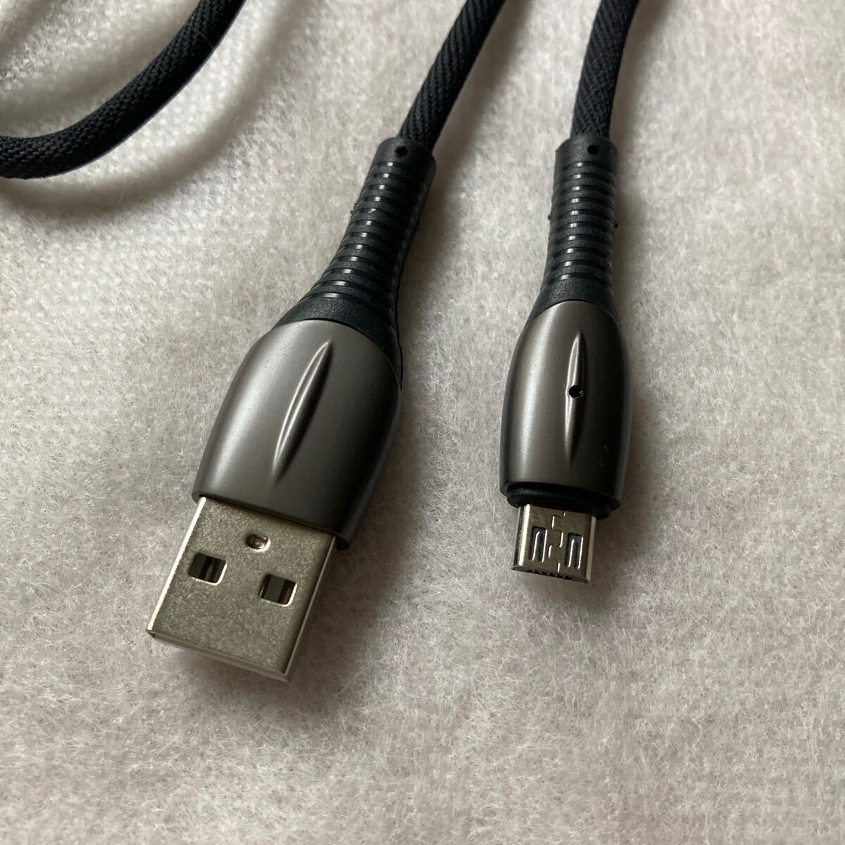 microusb ケーブル 1m usb ケーブル micro急速充電 高速データ転送 充電ケーブル microusb USB-A ケーブル Android (黒)_画像2