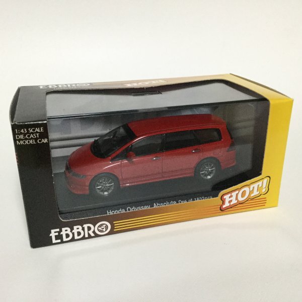 絶版 HONDA ODYSSEY ABSOLUTE RED 43555 EBBRO 1/43 ホンダ オデッセイ アブソルート レッド