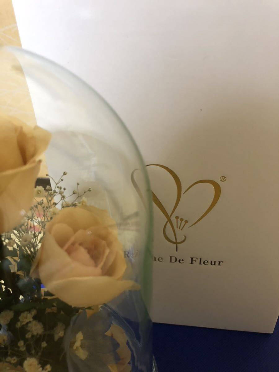 春のレンデフロール祭り#第1弾Reine De Fleur社製24cmガラスドーム薔薇、他1点の画像10