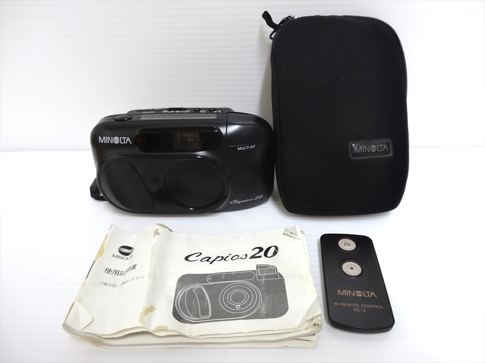 MINOLTA ミノルタ Capios20 カピオス20 リモコン・取説・ソフトケース付 現状品・ジャンク_画像1