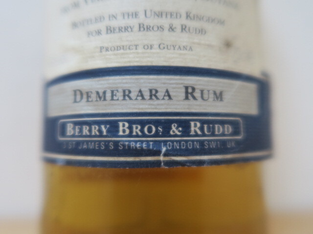  old sake not yet . plug super rare BERRY BROS & RUDD Berry Brothers & Lad single casque Demerara Rumtemelala Ram 1985-2002 17 year 46%