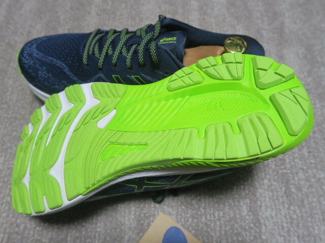 1.8万 未使用★2023年製 アシックス GEL-KAYANO 29（ゲルカヤノ29）ASICSランニングシューズ 1011B440 26cm MIDNIGHT / LIME ZEST _画像4