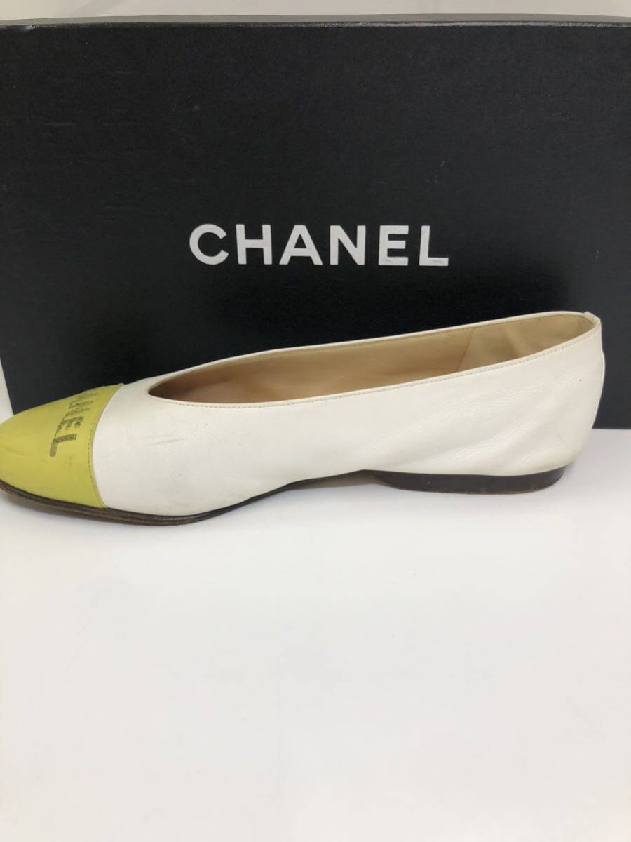 2-2024-0301-1009 CHANEL パンプス バイカラー_画像4