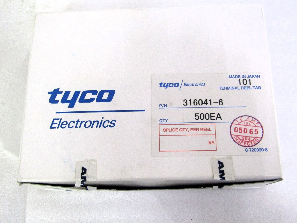 P80677＜未使用保管品＞TYCO 316041-6 500個入 日本製 圧着端子 タイコエレクトロニクス D5000シリーズ・リセ コンタクト