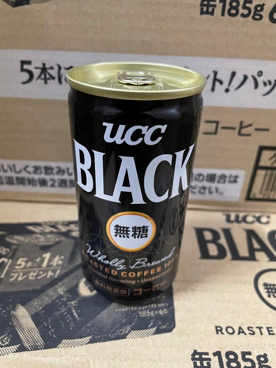 人気商品　UCC ブラック無糖　缶コーヒー　2ケース60本