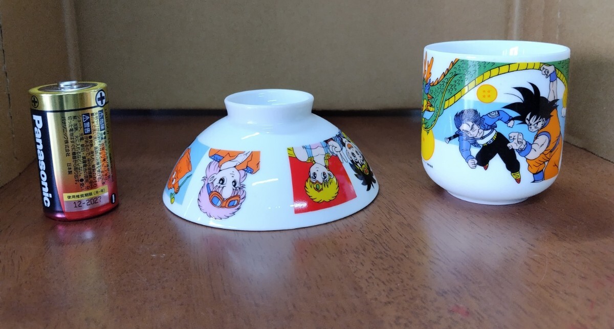 子供用茶碗と湯呑 ダイの大冒険とドラゴンボールＺ 昭和レトロ 当時物 食器 陶器の画像3