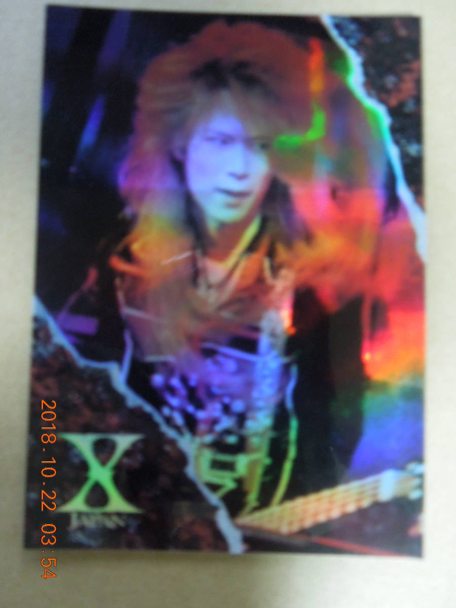 No.037 ： X JAPAN / HEATH / SPキラカード レア / Trading Collection Card トレーディングコレクションカード_画像1