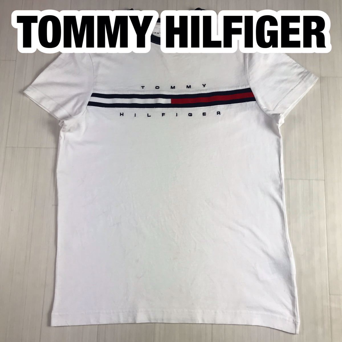 TOMMY HILFIGER トミー ヒルフィガー 半袖Tシャツ ビッグロゴ S/P 刺繍ロゴ_画像1