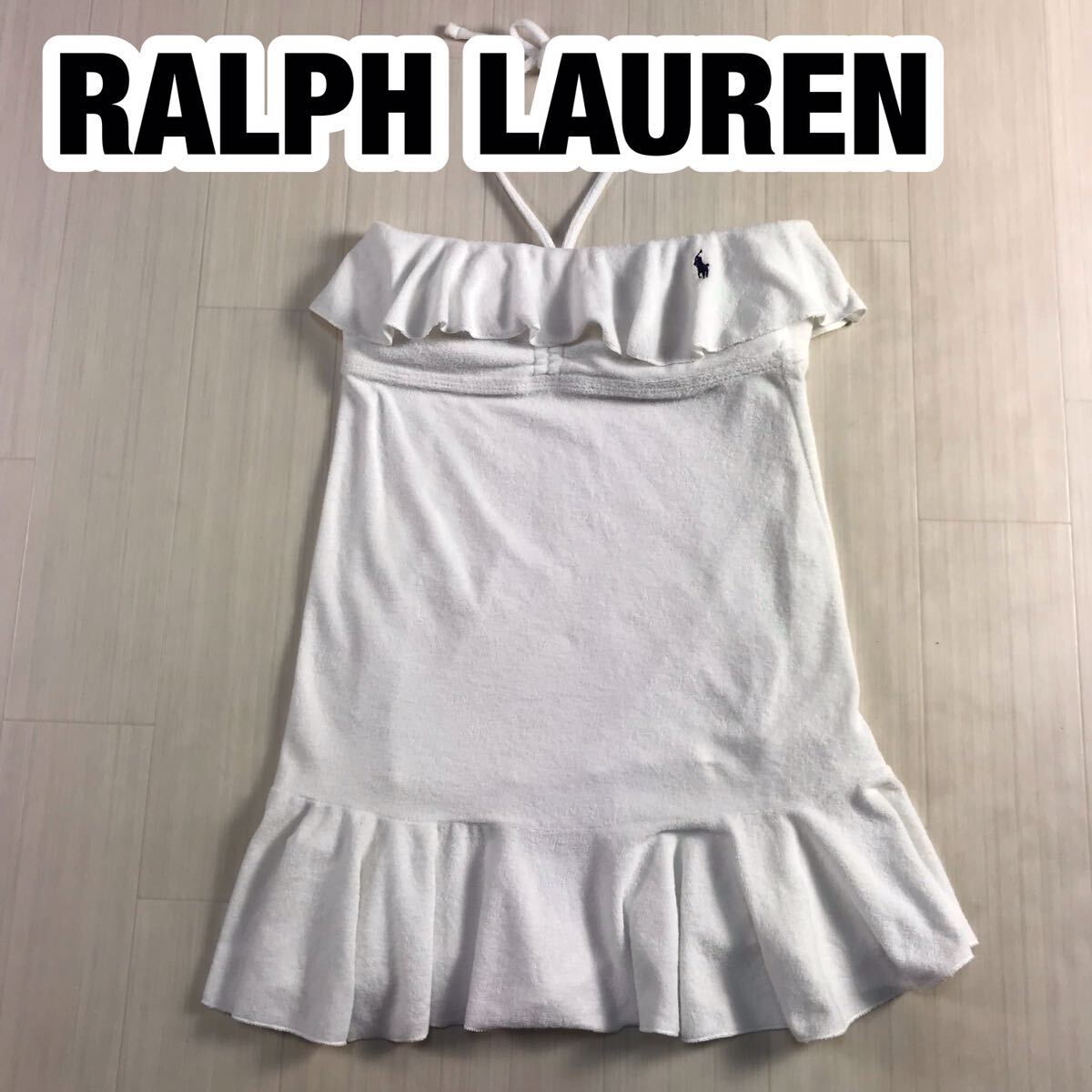 RALPH LAUREN Ralph Lauren топ One-piece Home одежда грудь накладка есть S белый 