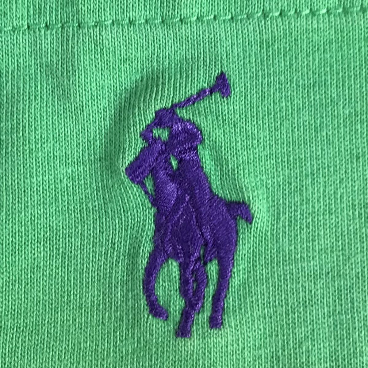 POLO BY RALPH LAUREN ポロ バイ ラルフローレン 半袖Tシャツ L グリーン 刺繍ポニー ポケットの画像4