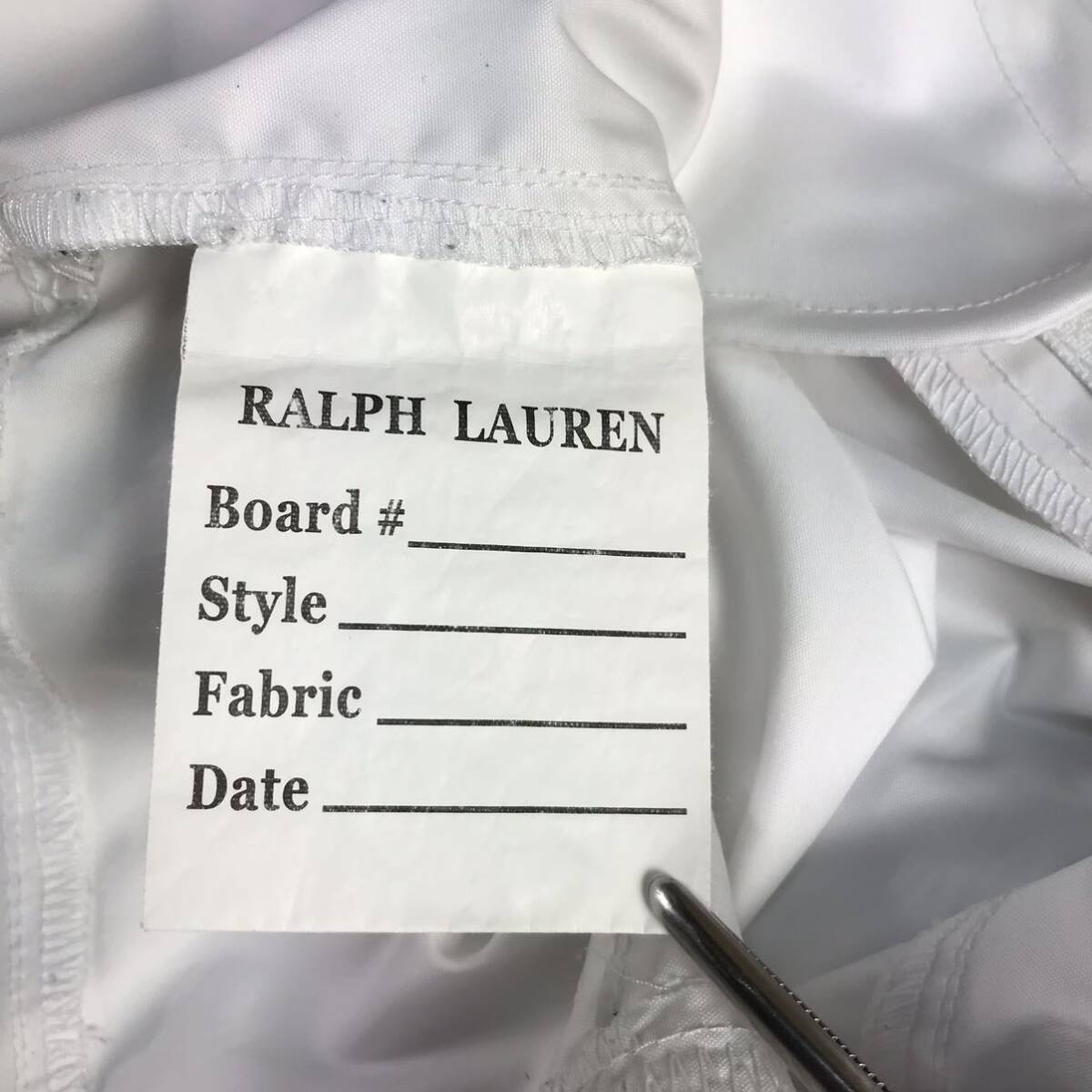 RALPH LAUREN ラルフローレン ナイロンパンツ 6 ホワイト ロゴプリント カーゴパンツの画像7