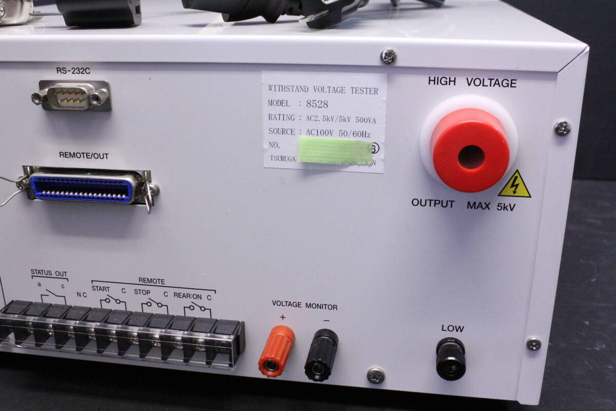 TSURUGA 8528 耐電圧試験器 動作品 　　　MODEL 8528 TOS5050 3158_画像6