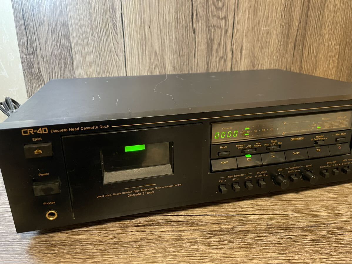 【1円スタート】 Nakamichi ナカミチ CR-40 カセットデッキ 中古現状品_画像1