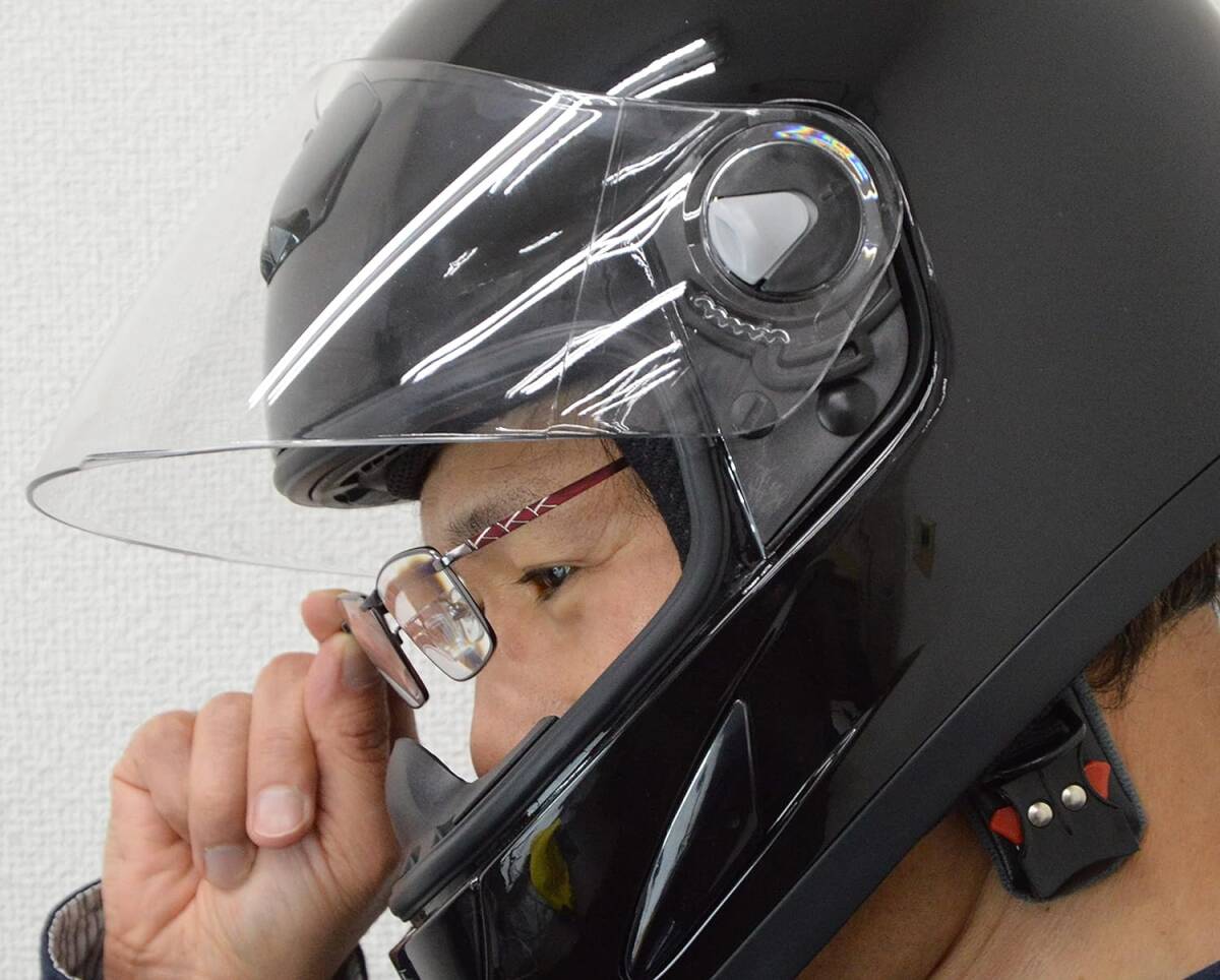 【中古】マルシン　ヘルメット　フルフェイス　フリーサイズ　黒　M-930　ガンメタ　SG規格　2024030035_画像10