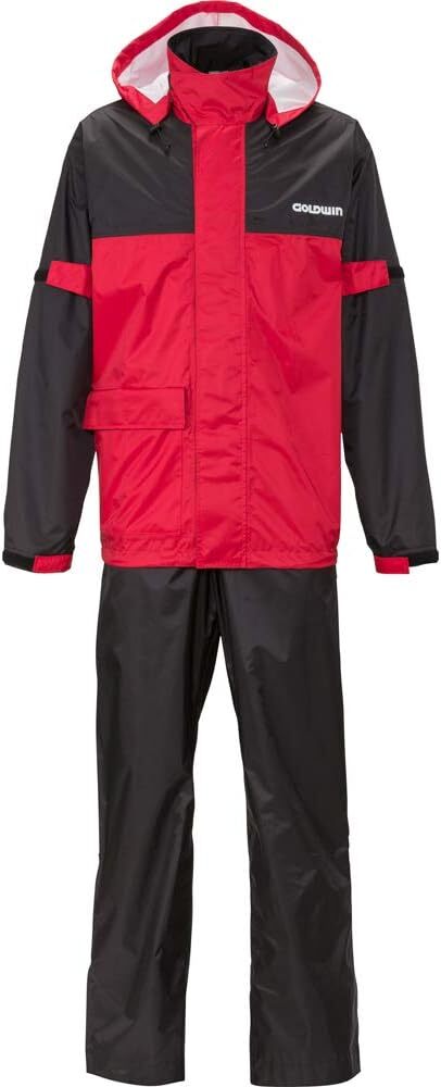 [ new goods ]GOLDWIN goldwin rainwear Gbekta- turquoise L size black × red GSM22902 2024030052