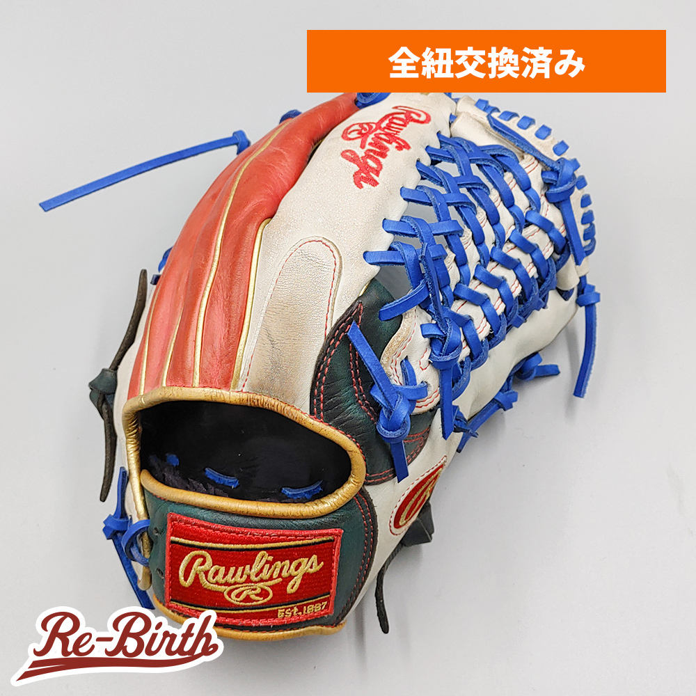 【全紐交換済み 】 ローリングス 軟式グローブ / 外野手用 型付け済み (Rawlings グラブ) [WE913]の画像1