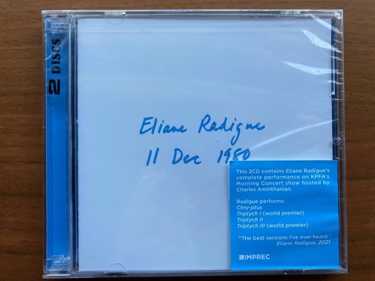 新品未開封 Eliane Radigue 11 DEC 1980 2CD / Drone, Minimal, Ambient, Musique Concrete_画像1