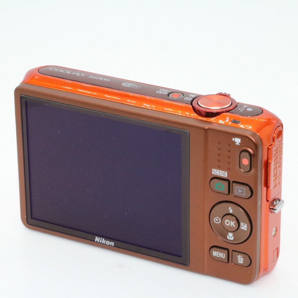 Nikon デジタルカメラ COOLPIX S6500 光学12倍ズーム Wi-Fi対応 マンダリンオレンジ S6500OR_画像4