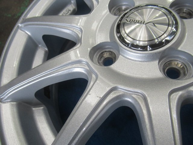 VATRRA 14インチ アルミホイール 14X4.5J +45 PCD100 4H 4穴 中古_画像8