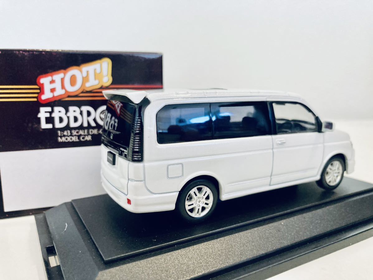 【送料無料】 1/43 EBBRO ホンダ ステップワゴン スパーダ ホワイトの画像2