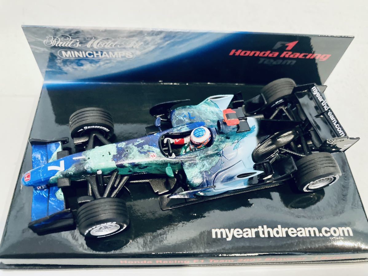 【送料無料】1/43 Honda特注 Minichamps ホンダ Showcar 2007 (RA106-RA107) #7 J.バトン 2007_画像7